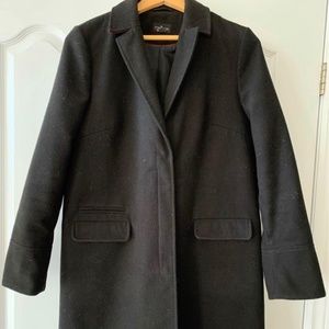 Topshop knee length Black Coat